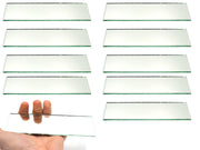 6 x 2" Rectangular Plane Glass Mirror, 10-Pack