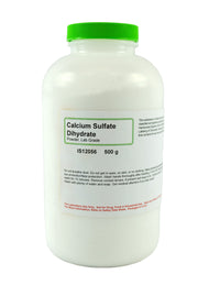 Laboratory Grade Calcium Sulfate Dihydrate Powder, 500g