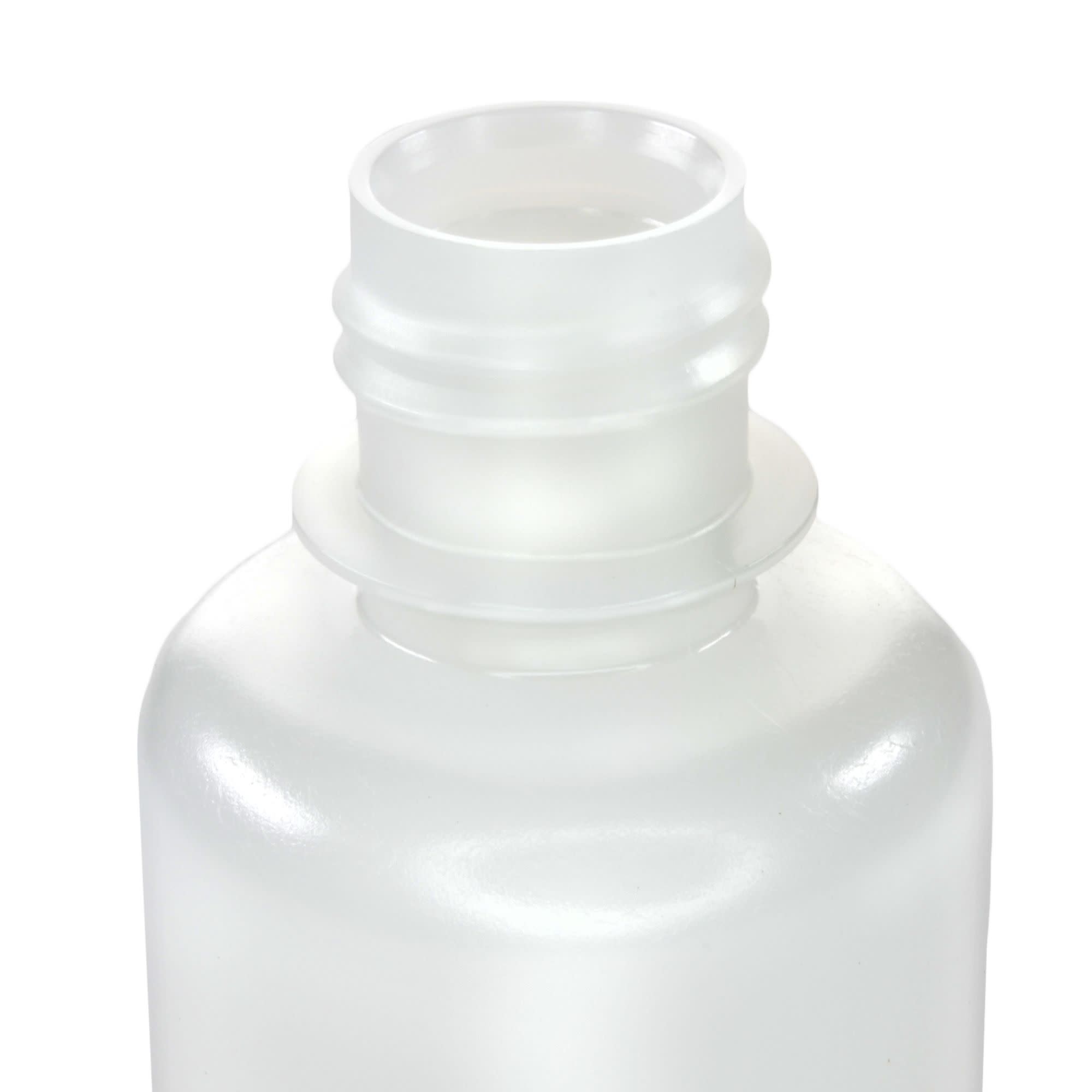 1000-Bulk Pack Translucent Narrow Mouth HDPE Reagent Bottles with PP Caps, 60mL, -100 to 120°C
