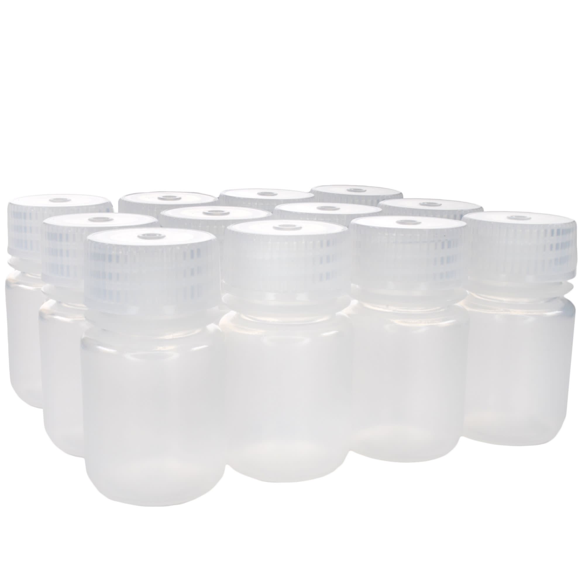 Wide Mouth Polypropylene Reagent Bottle, Autoclavable Non-Sterile, 12-Pack