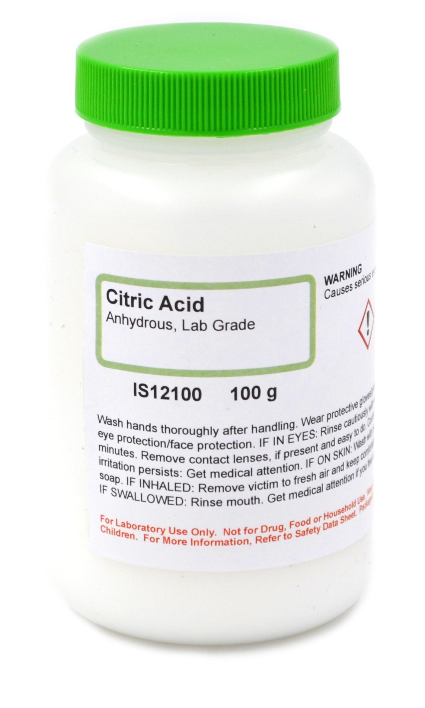 Anhydrous Citric Acid, 100g, Laboratory Grade