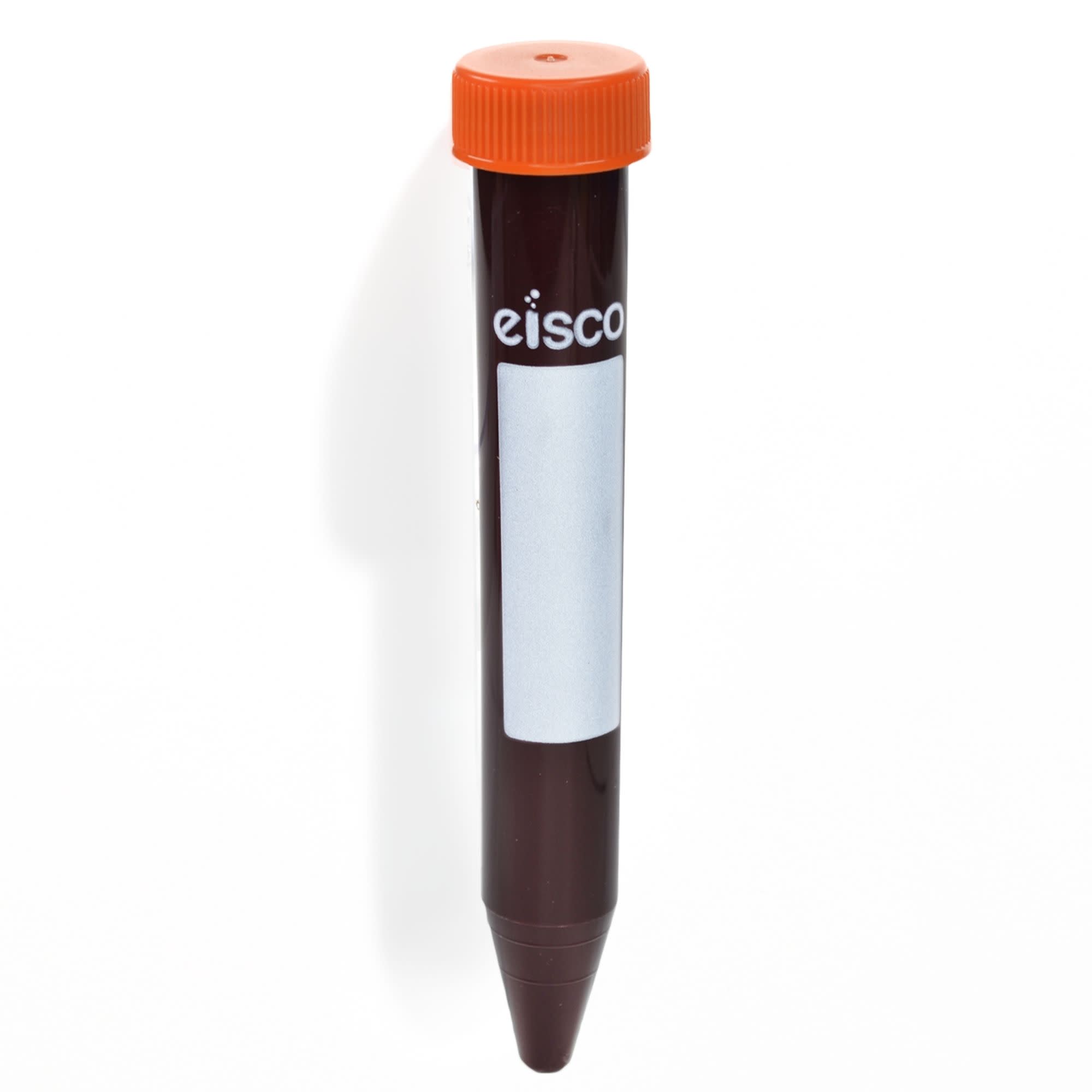 25-Pack Sterile Amber Polypropylene Centrifuge Tubes with Flat Cap, 15mL