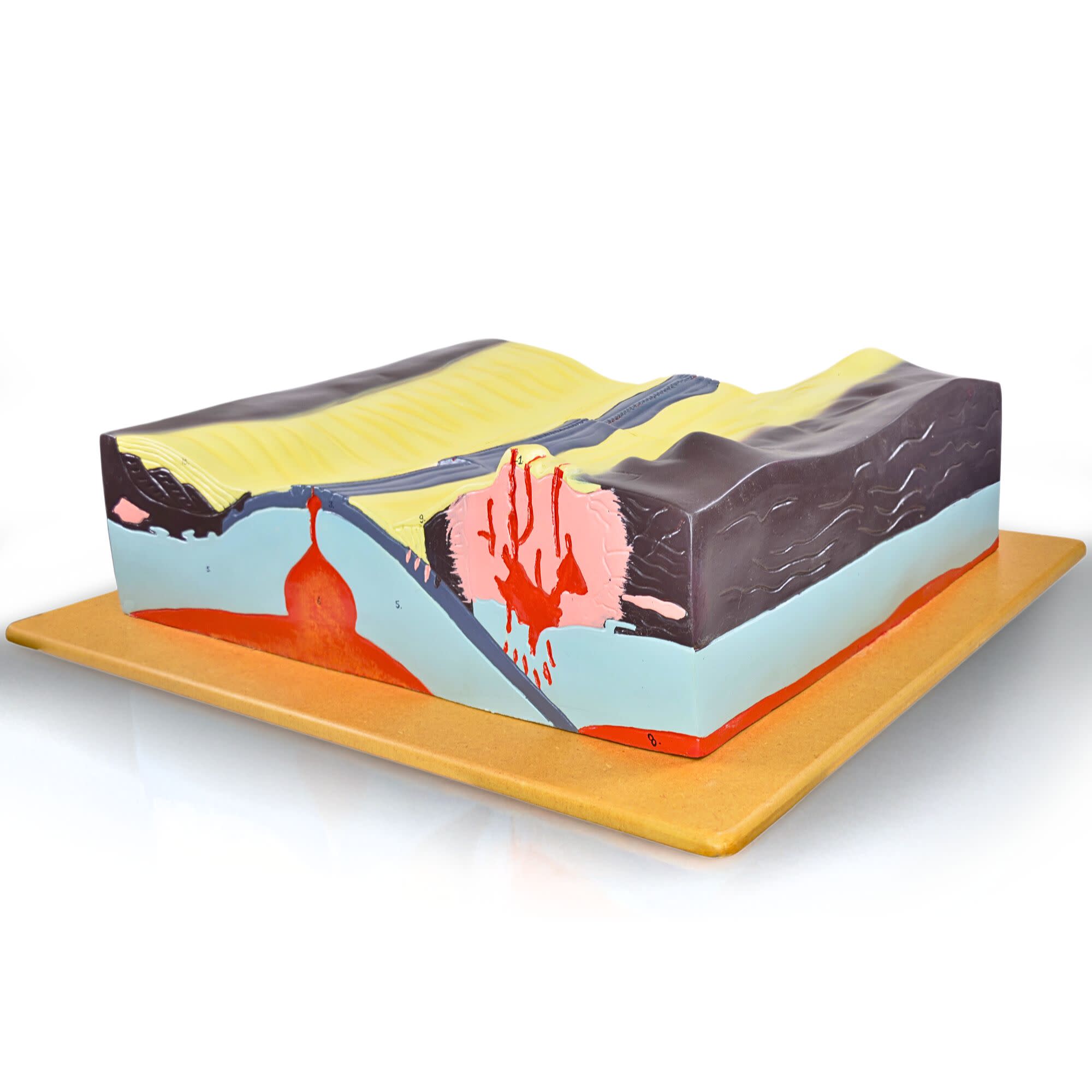 Plate Tectonics Labeled Teaching Model