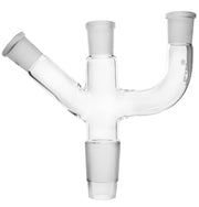 Three Necks Multiple Adapter, 19/26 Socket and 34/35 Cone, Borosilicate Glass