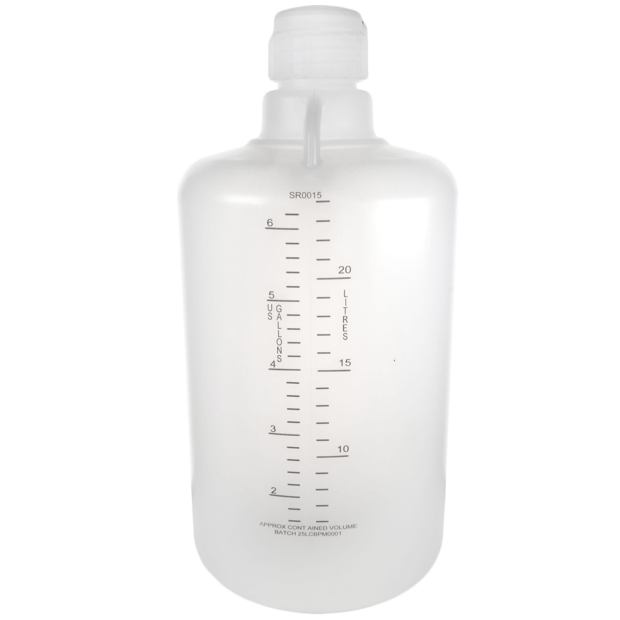 Autoclavable Polypropylene Carboy with Silicone-Lined Cap, 25L, 0-135°C