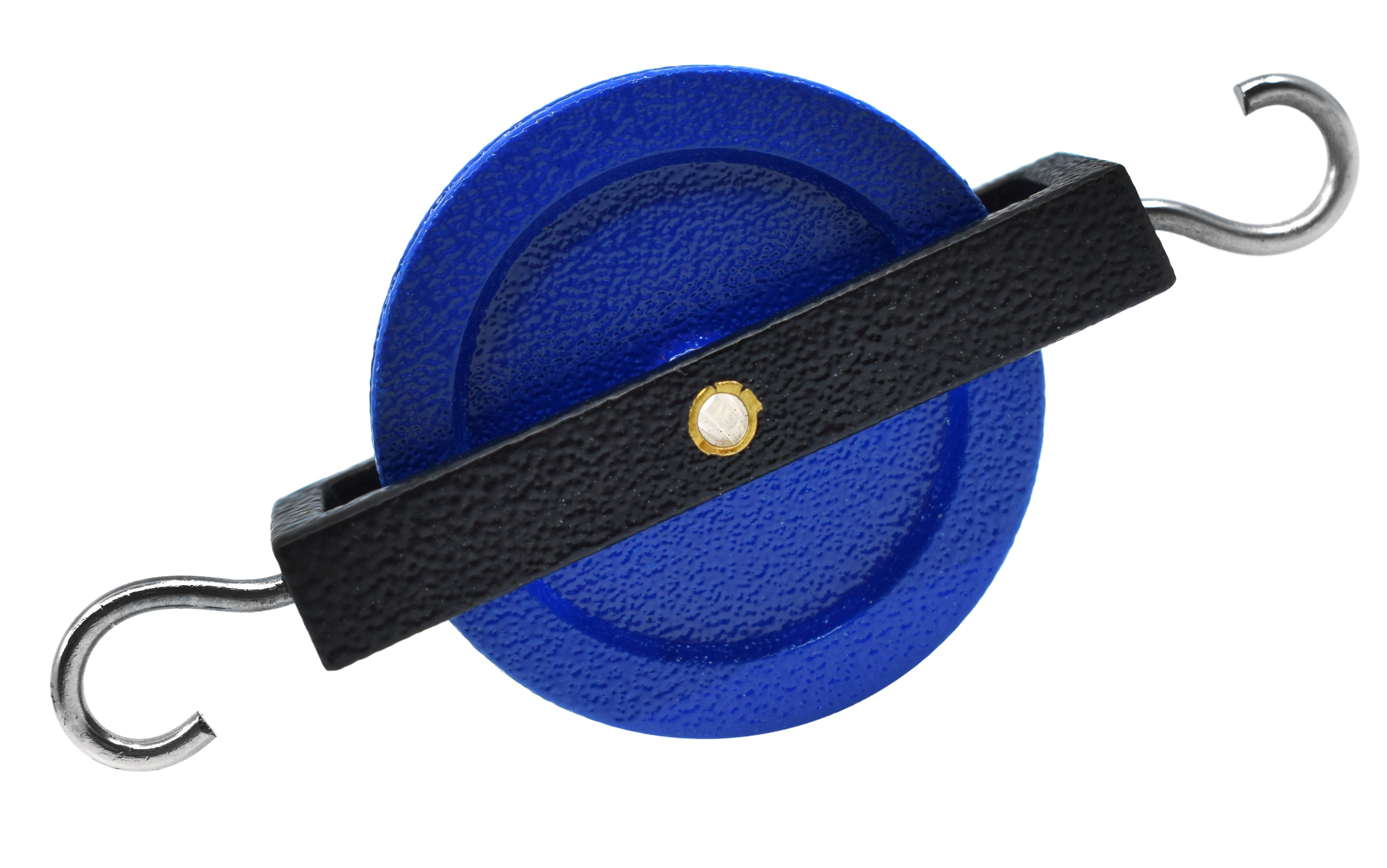 Single Pulley with 2 Hooks, Heavy Duty Frame, 4.25 x 2"