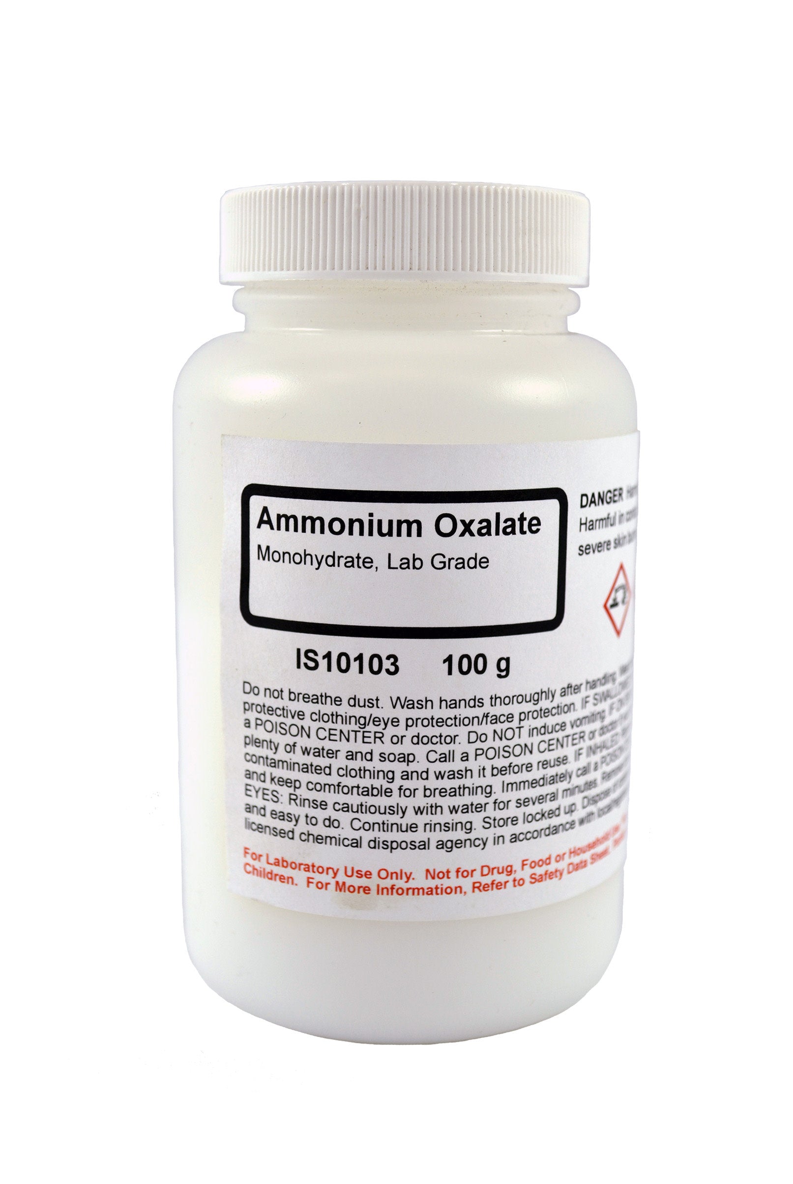 Laboratory Grade Ammonium Oxalate Monohydrate, 100g