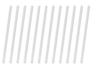 9.8" Polypropylene Stirring Rods with Rounded Ends, 10mm, 12-Pack