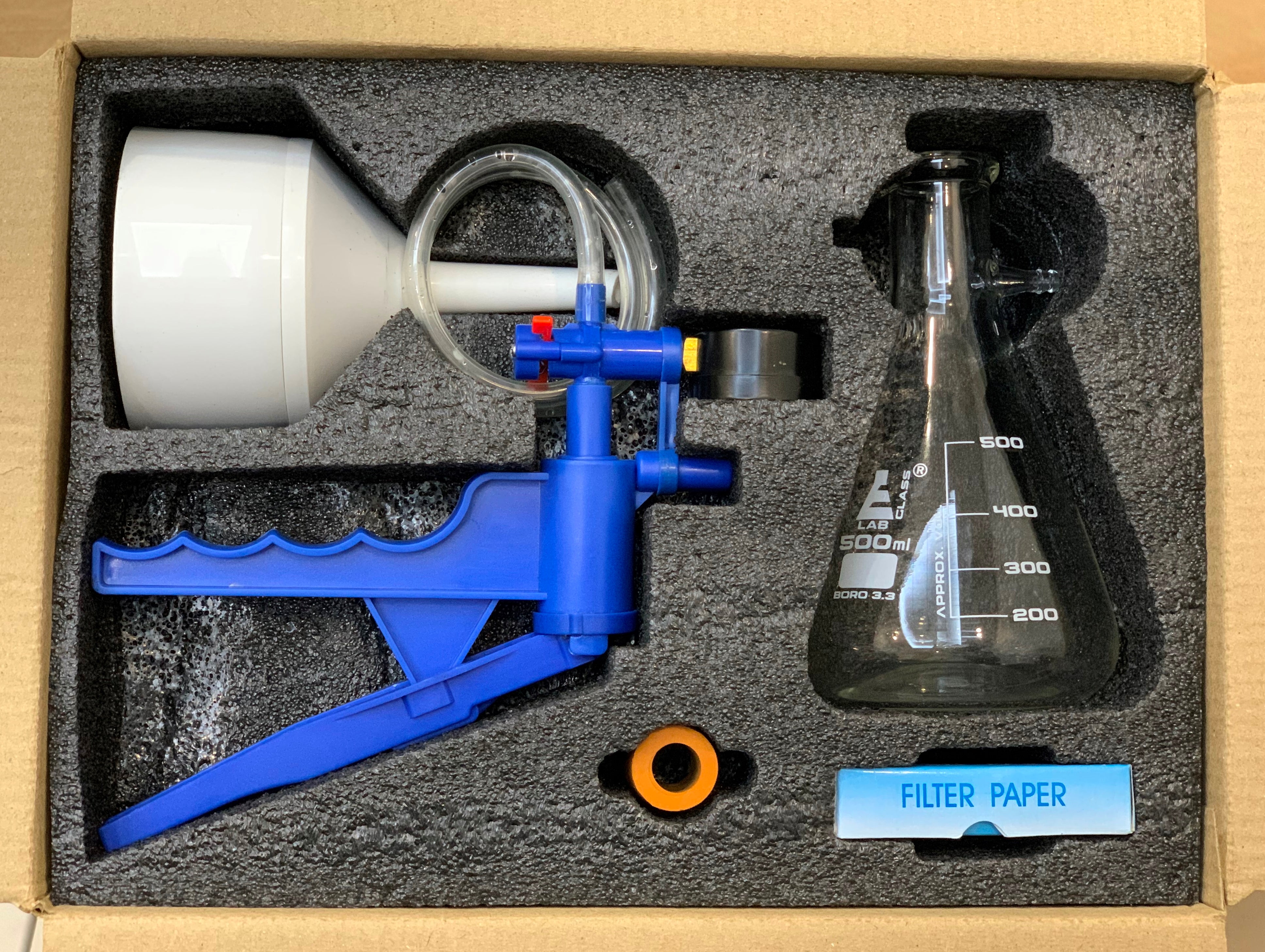 Complete Vacuum Filtration Kit with 500mL Flask