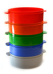 Plastic Stackable Sifter Set, 8", 5-Pack