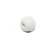 White Molecular Model Atom, 1.5cm, 1 Hole, 10-Pack
