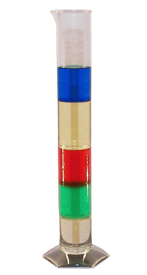 Density of Liquids Color Column Chemistry Demonstration Kit