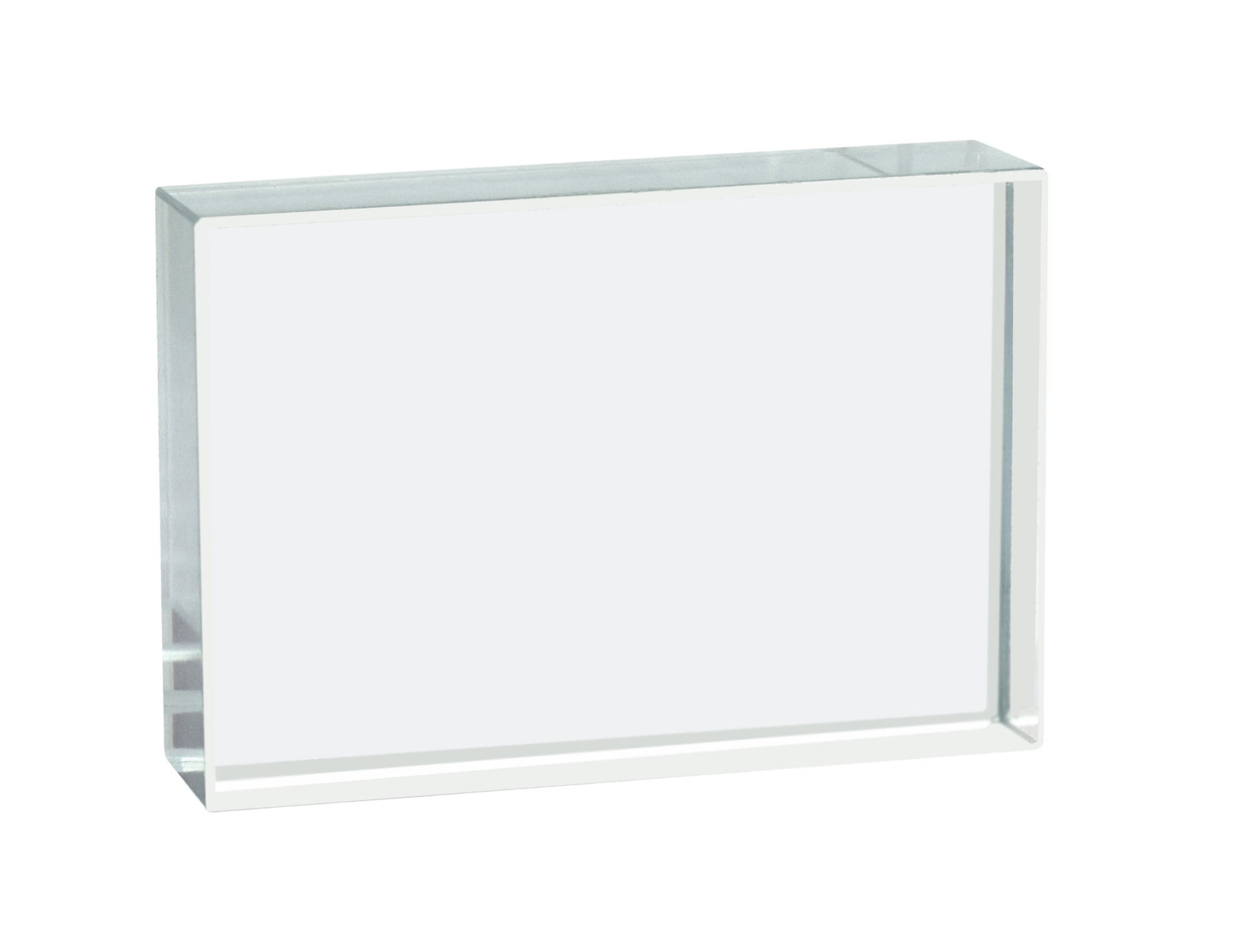 Rectangular Refraction Glass Block, 75 x 50 x 12mm