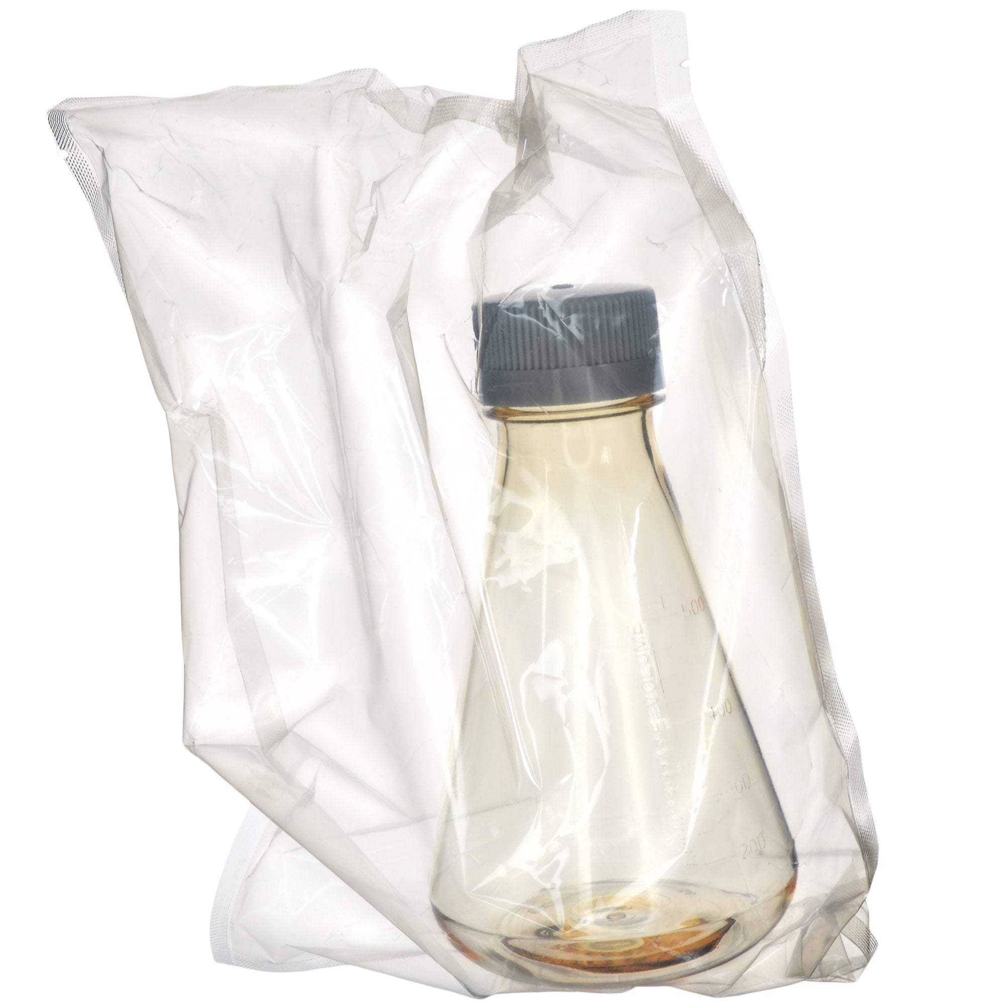 Sterile Non-Vented Flat-Bottom Polycarbonate Erlenmeyer Flask, USP Class VI, 500mL