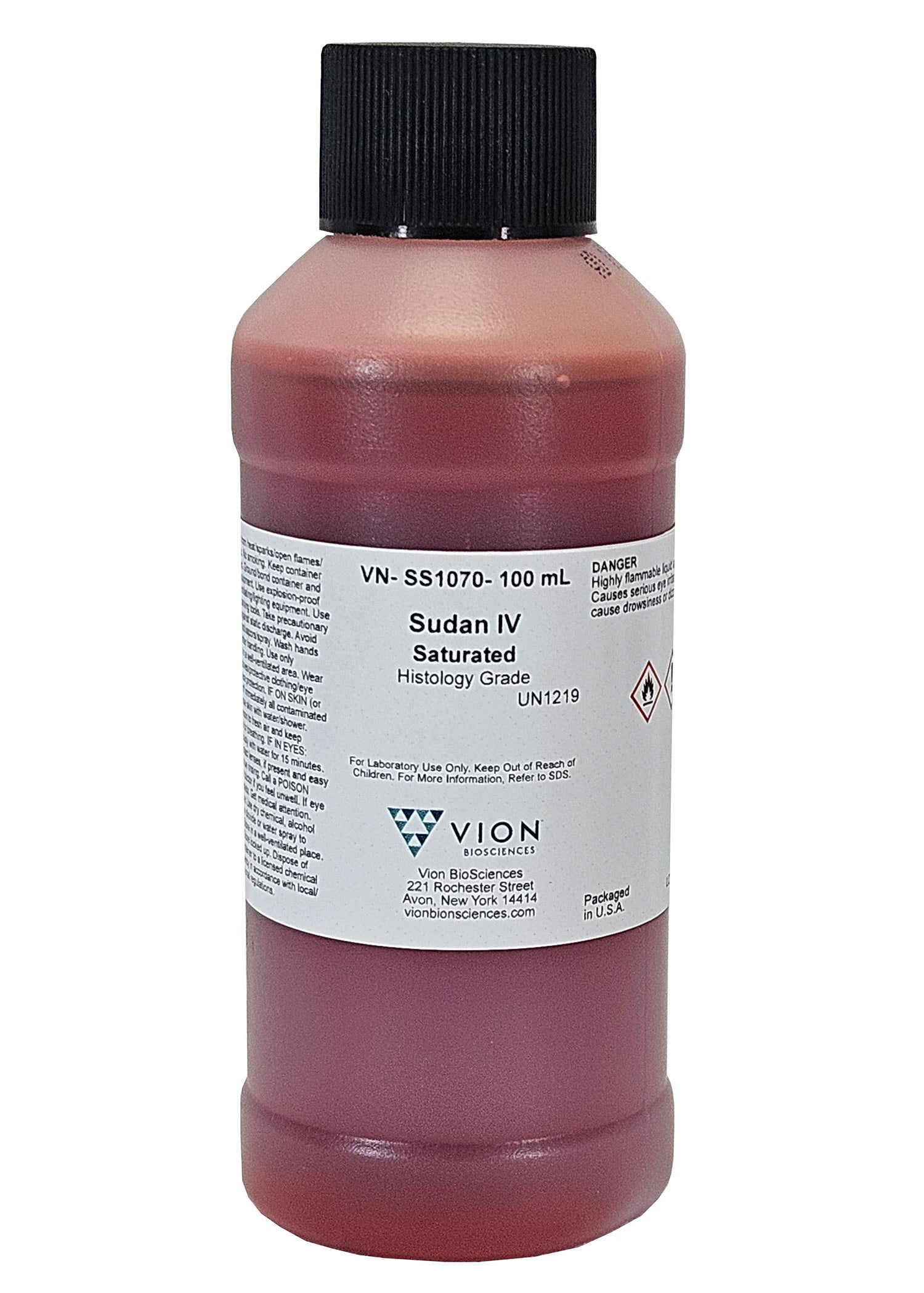 Saturated Deep Red Sudan IV Lipid Detection Stain Solution, 100mL