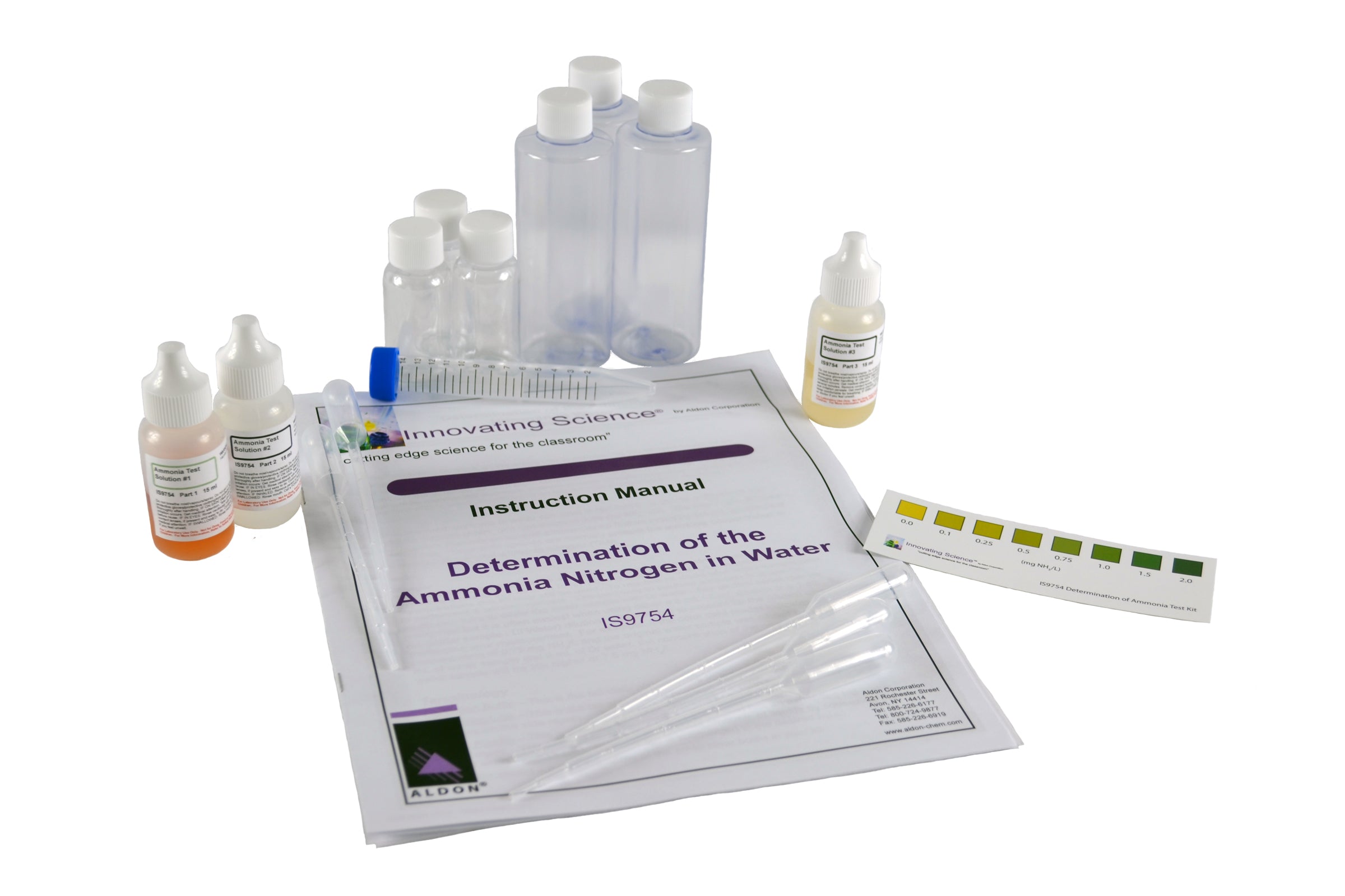 Portable Ammonium Nitrogen Water Testing Kit for 40 Tests