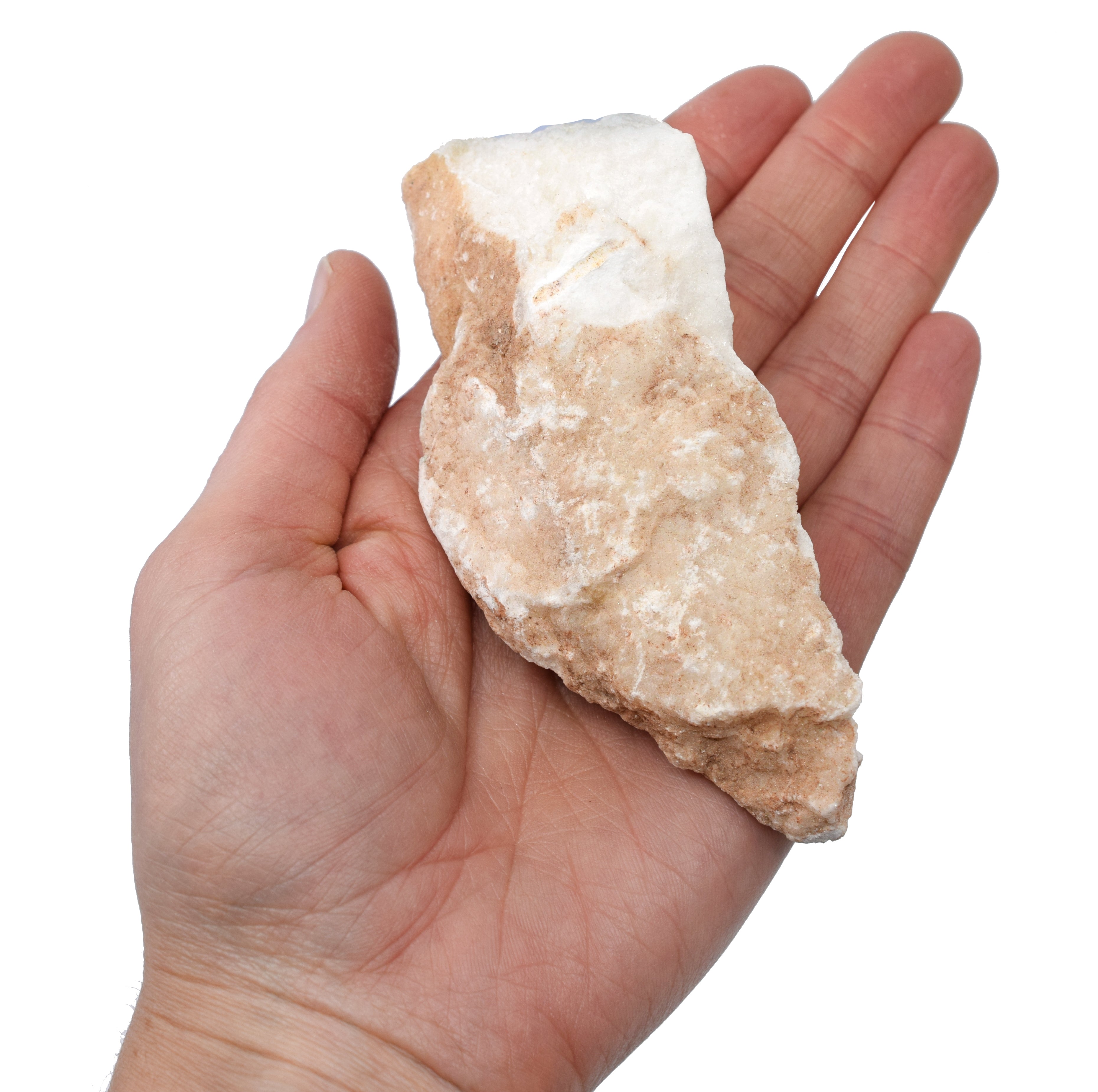 Raw Gypsum Mineral Hand Sample, Approx 3 inch