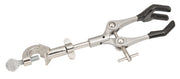 3-Prong Stainless Steel Clamp with Boss Head, 9.5" Length