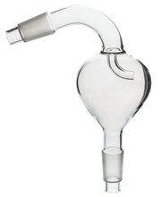 Sloping Pear-Shape Splash Head, 19/26 Flask and 19/26 Condenser Cones, Borosilicate Glass