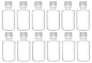 Translucent Narrow Mouth Polypropylene Reagent Bottle with Screw Cap, 12-Pack