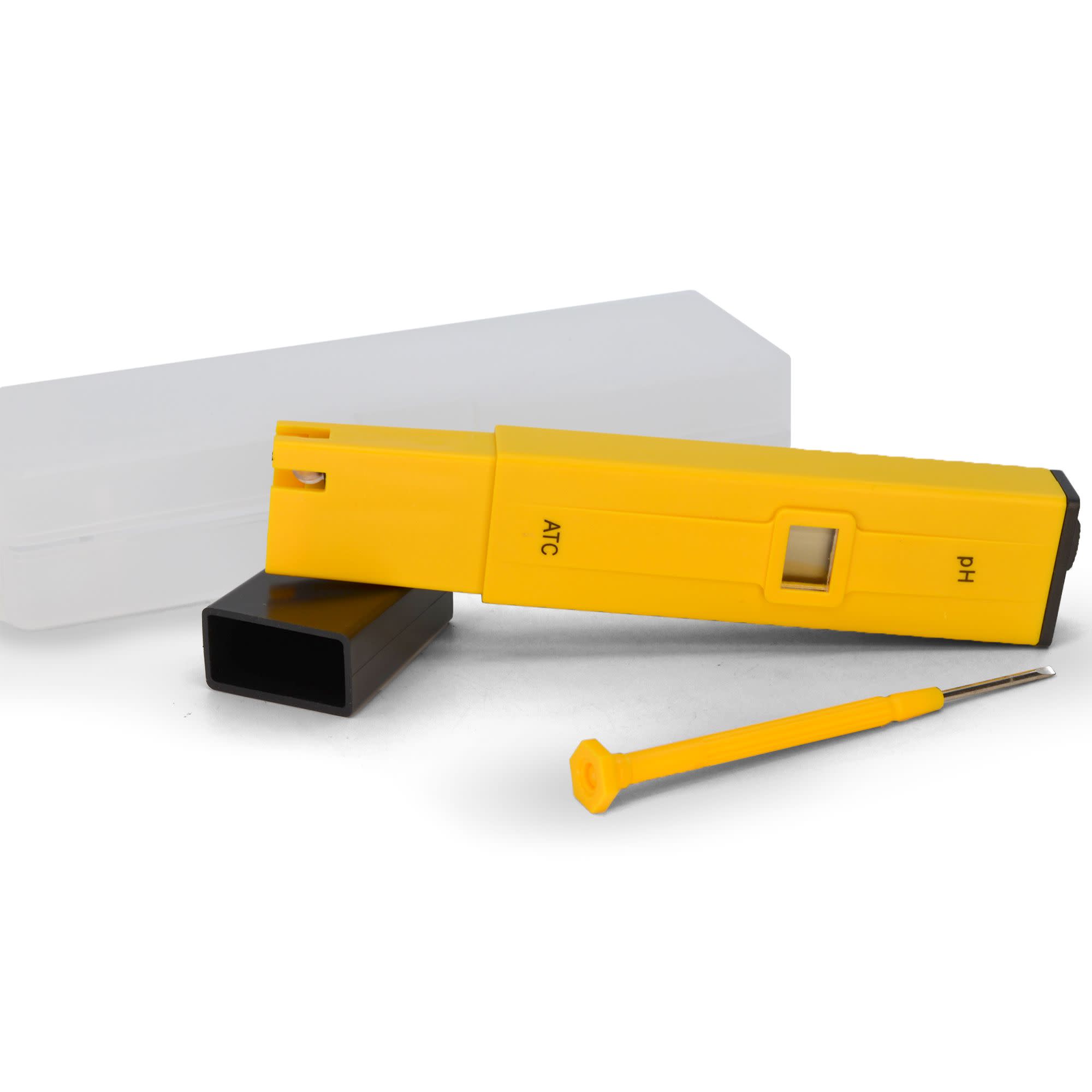 Pocket Digital pH Tester, 0-14 Range, ±0.1 Accuracy