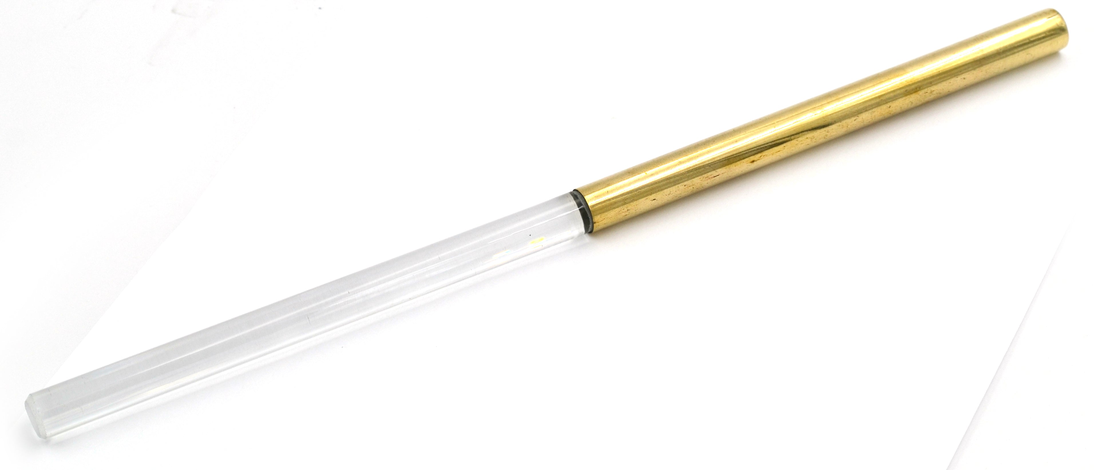 Half Glass / Half Brass Friction Rod, 0.5 x 12"