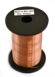 28 SWG Bare Copper Wire, 800ft Reel (0.38mm Dia)
