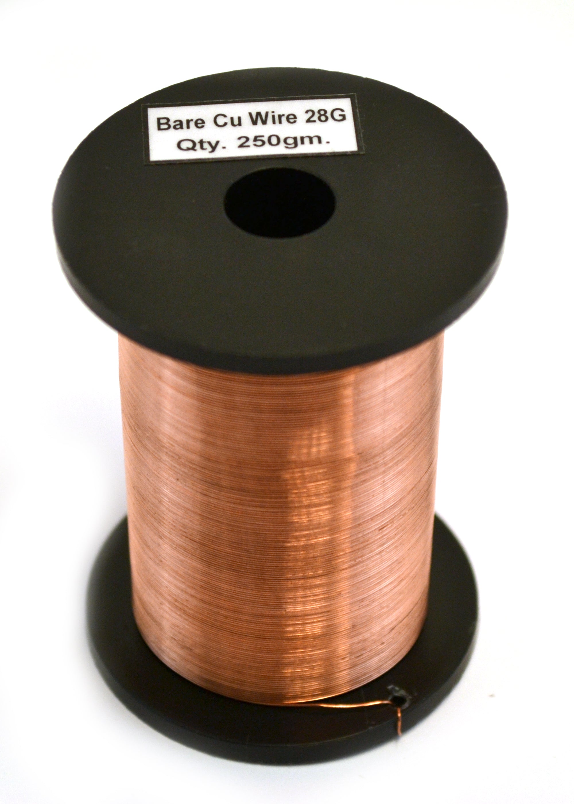 28 SWG Bare Copper Wire, 800ft Reel (0.38mm Dia)