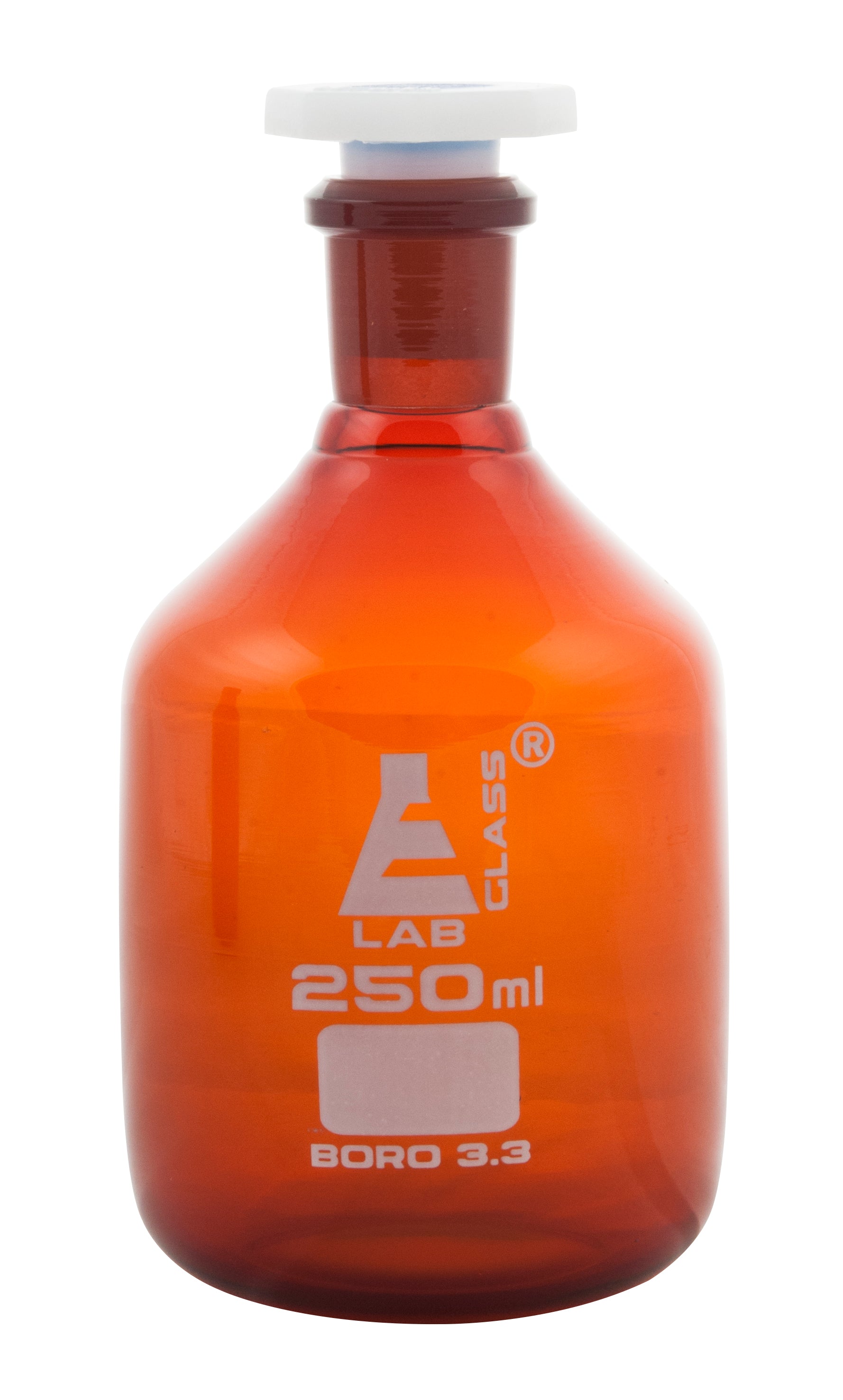 Narrow Mouth Amber Polypropylene Reagent Bottle with Acid-Proof Stopper