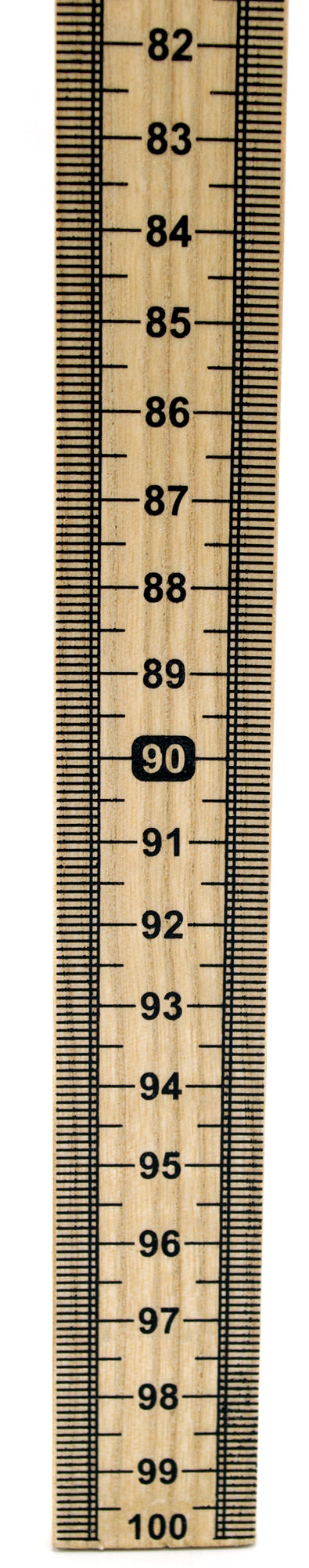 Single-Sided Hardwood Meter Stick with Vertical Reading