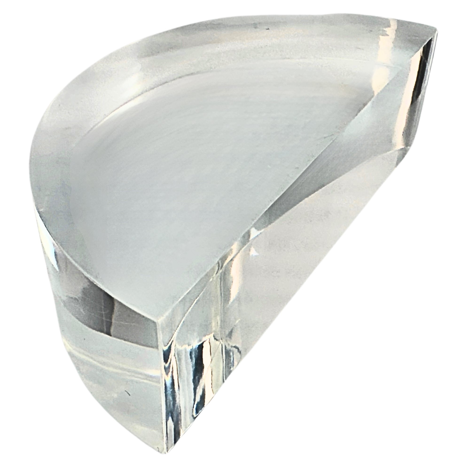 Semicircular Acrylic Block, 90 x 25mm