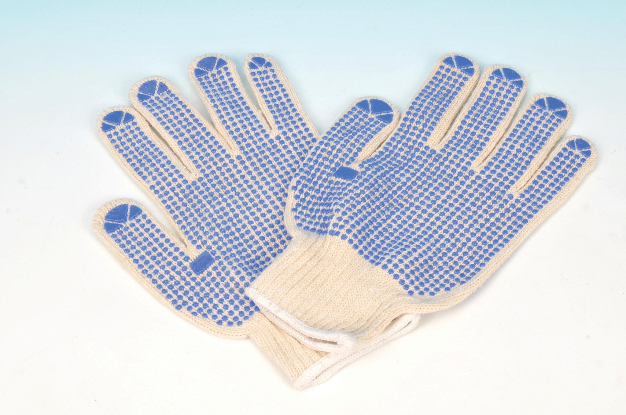 Knitted Lab Gloves, Double-Side Dotted
