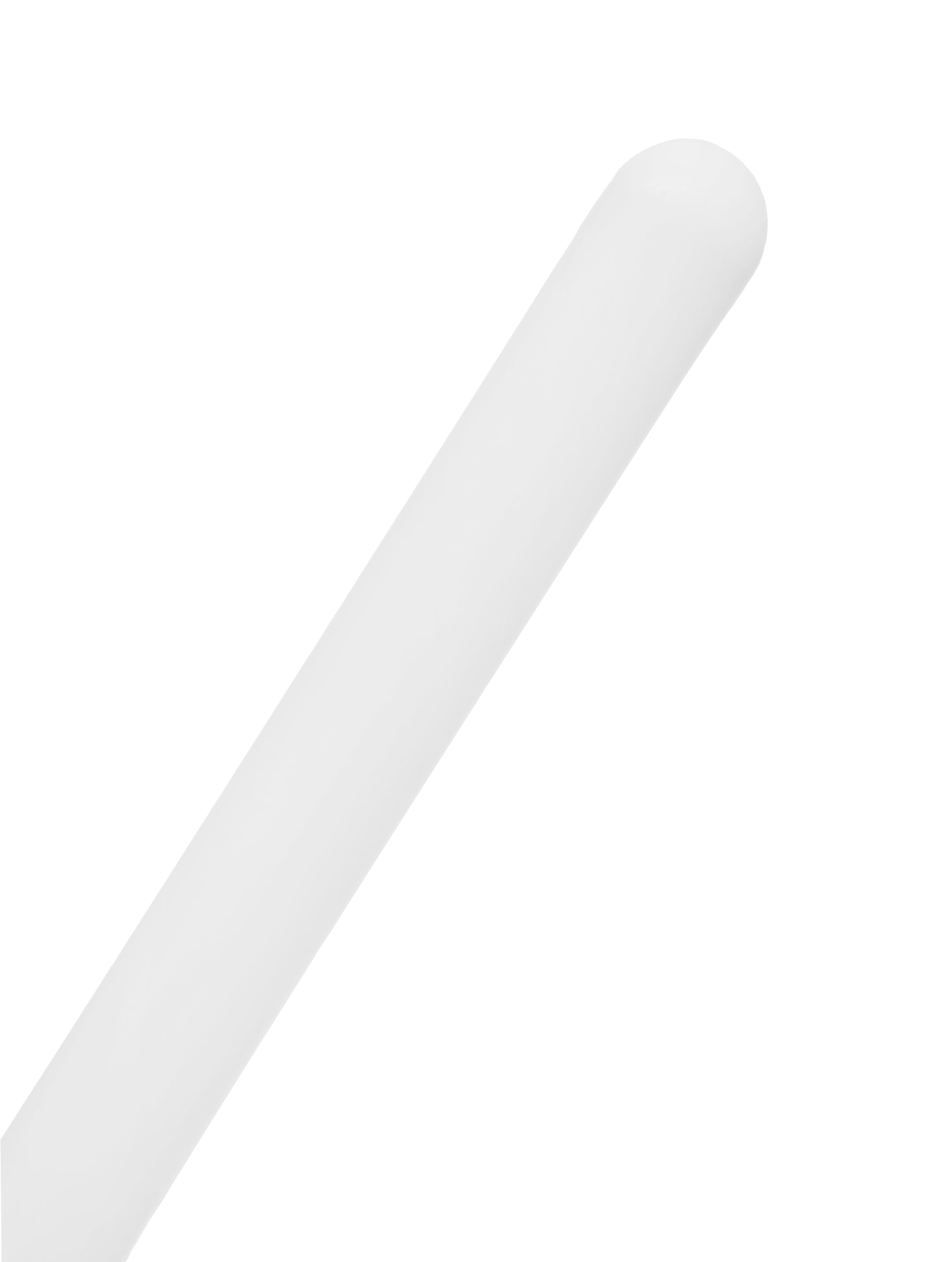 9.8" Polypropylene Stirring Rods with Rounded Ends, 7mm, 12-Pack