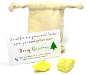 Santa's Scientific Yellow Snow Experiment Kit with Cotton Bag and 2 Sulfur Specimens