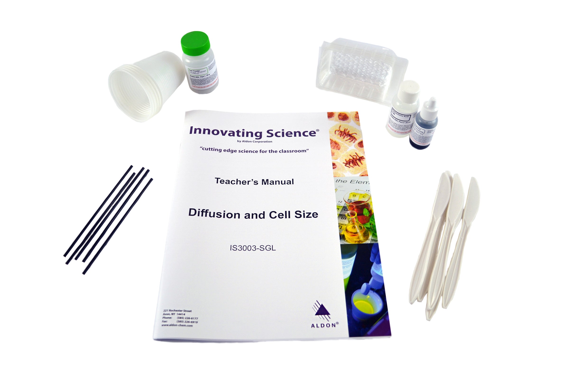 Diffusion and Cell Size Small Group Learning Lab Kit for 5 Setups