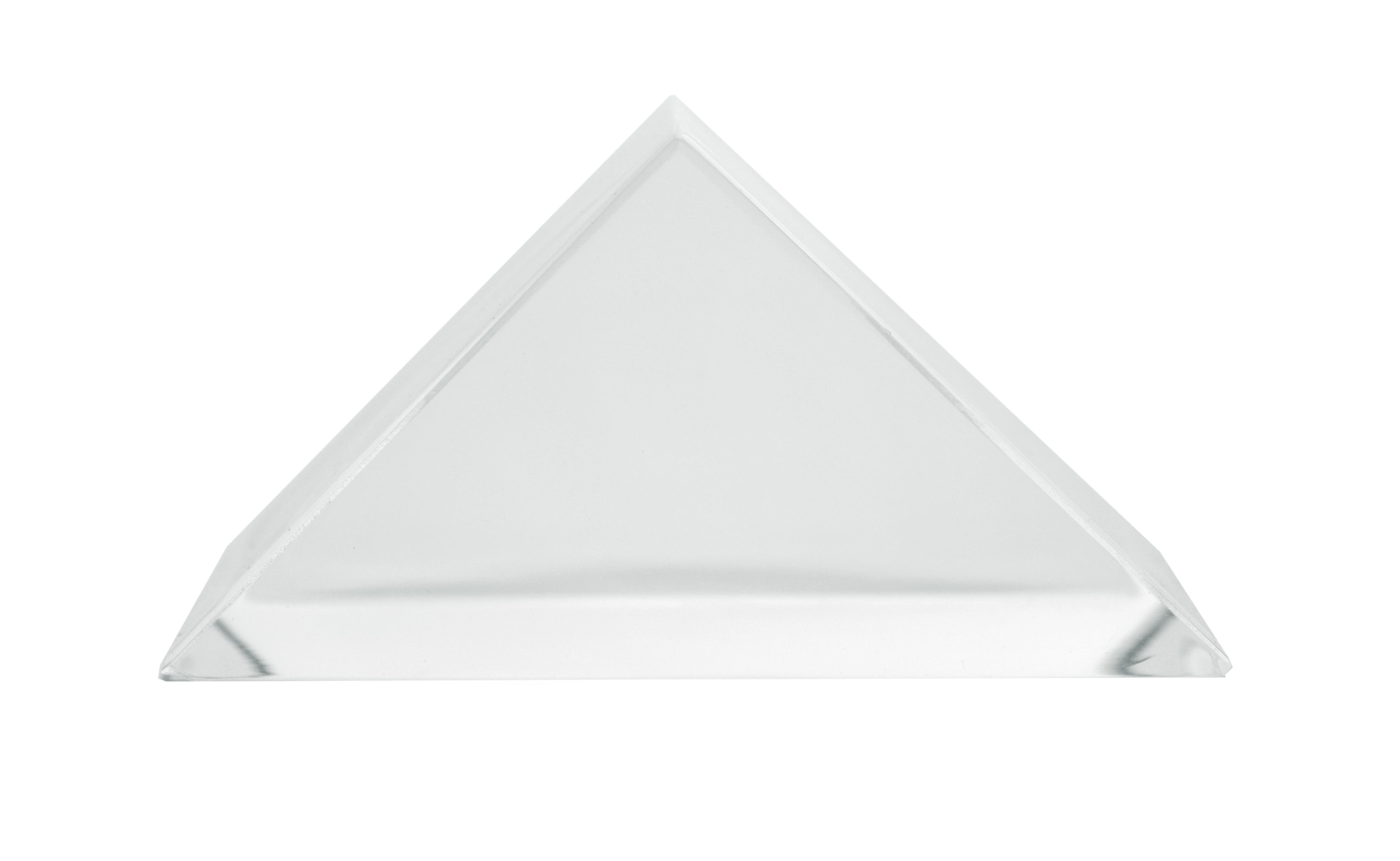 Right-Angled Acrylic Prism, 55mm Length, 38mm Hypotenuse