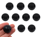 Black Molecular Model Atom, 2.2cm, 4 Holes, 10-Pack