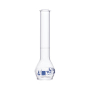 Class B Borosilicate Glass Volumetric Flask with Beaded Rim, Blue Graduations