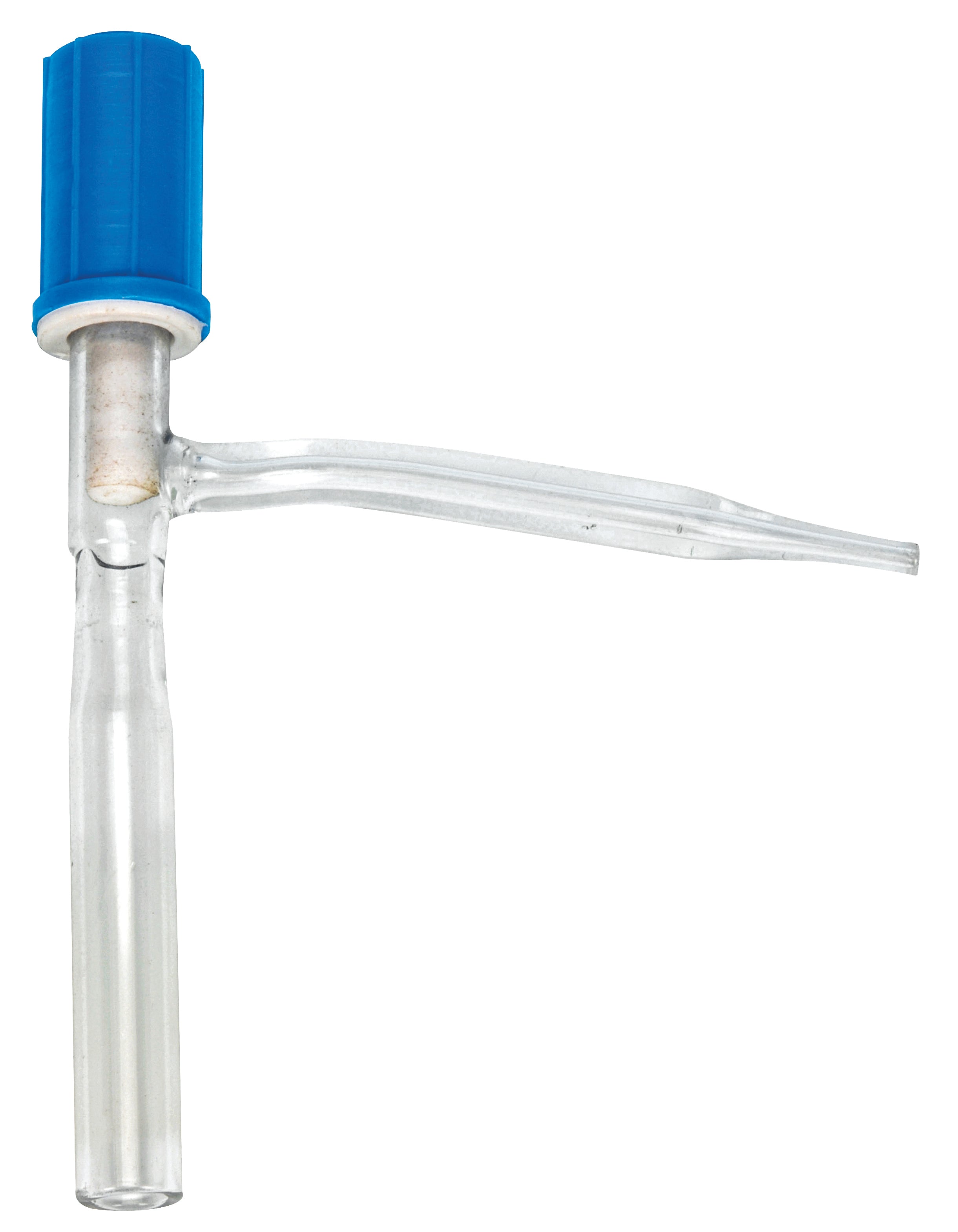 Right-Angle Rotaflow Stopcock, 0-3mm Bore, Borosilicate Glass