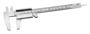 IME Vernier Caliper with Dual Scale, 0-15cm / 6", Plated Steel