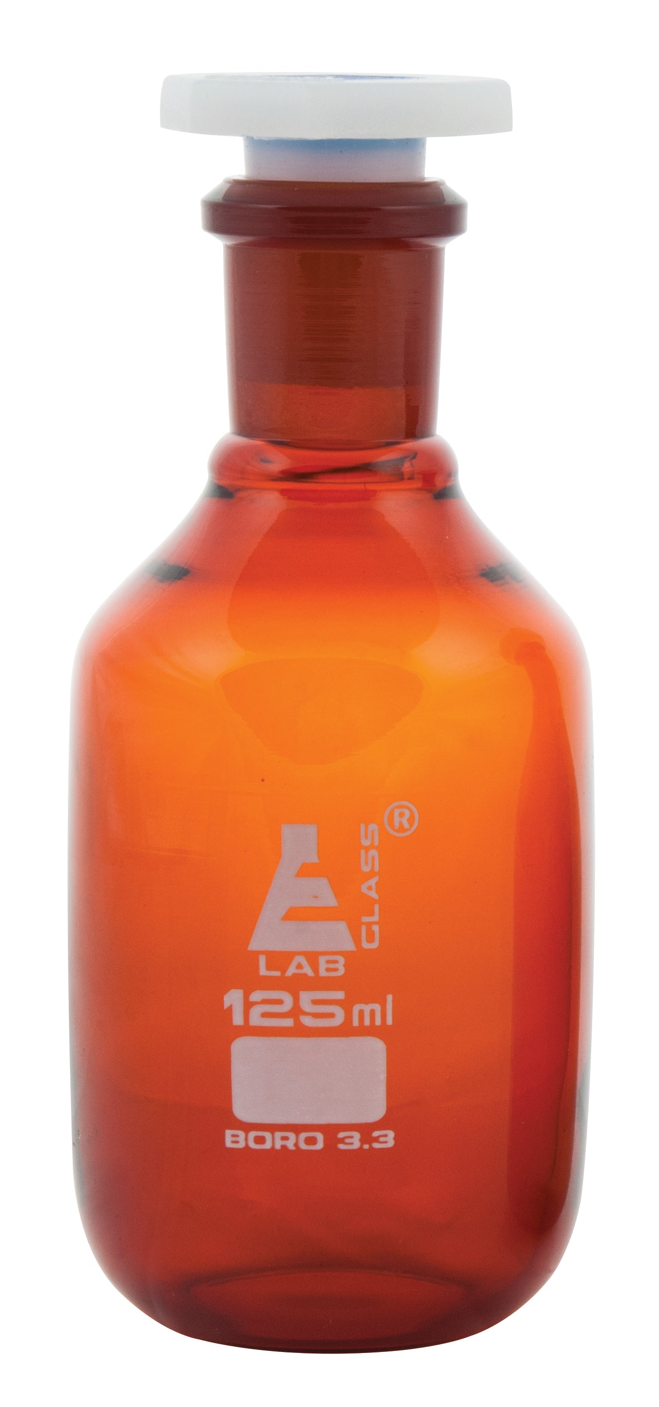 Narrow Mouth Amber Polypropylene Reagent Bottle with Acid-Proof Stopper