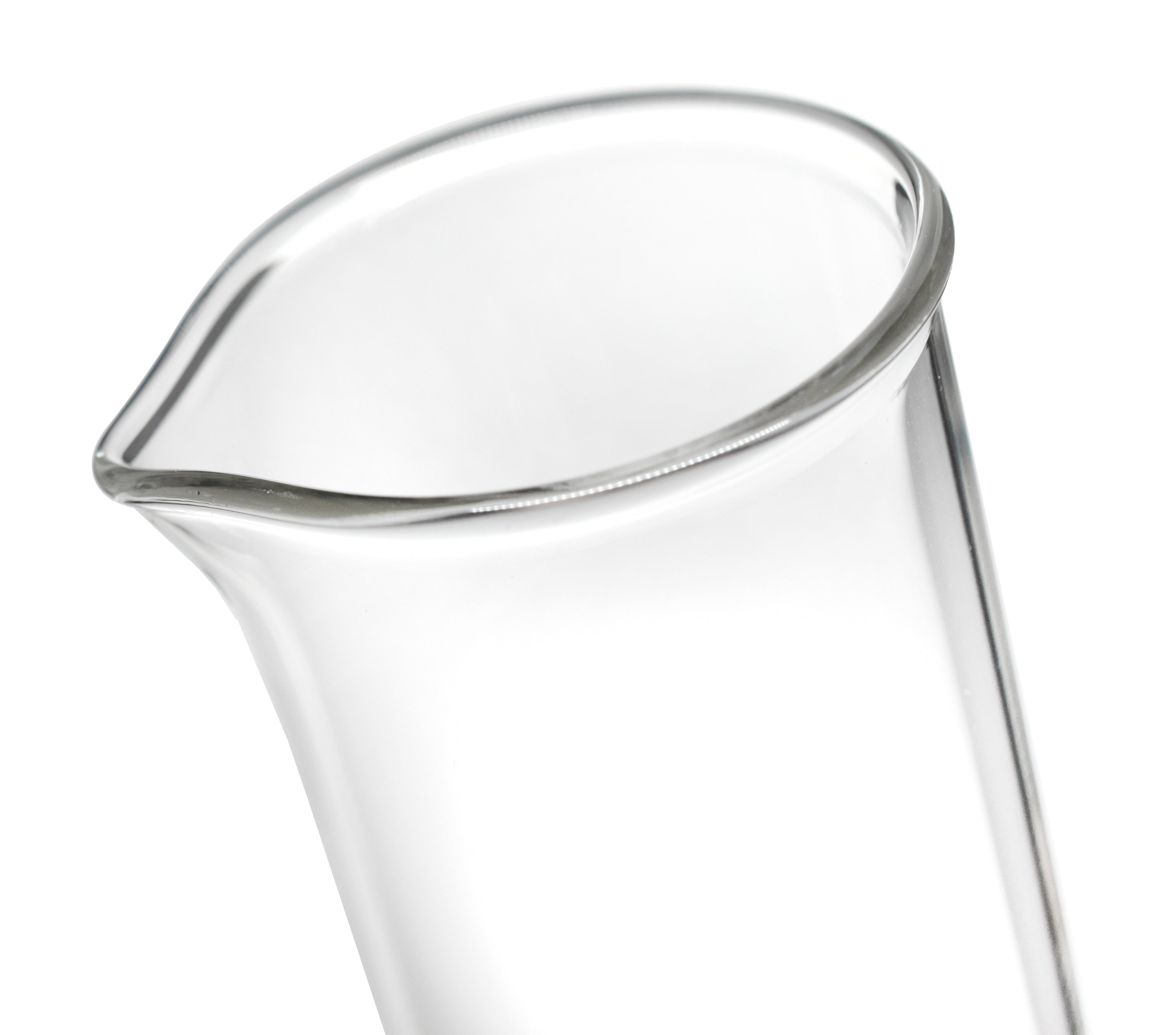 ASTM Class A 7-Piece Graduated Cylinder Set with Protective Collars and Hexagonal Base, 10-1000mL, Borosilicate 3.3 Glass