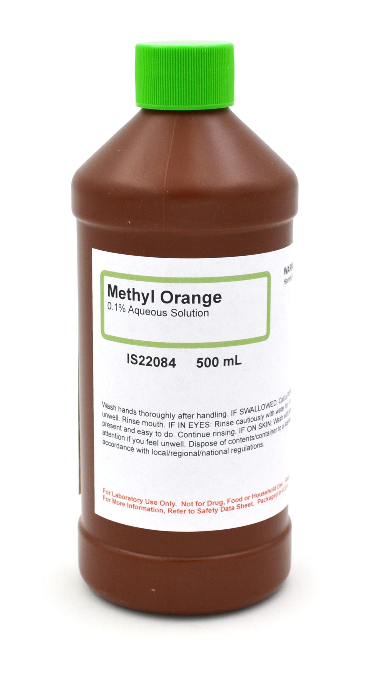 0.1% Aqueous Methyl Orange Indicator Solution, 500mL