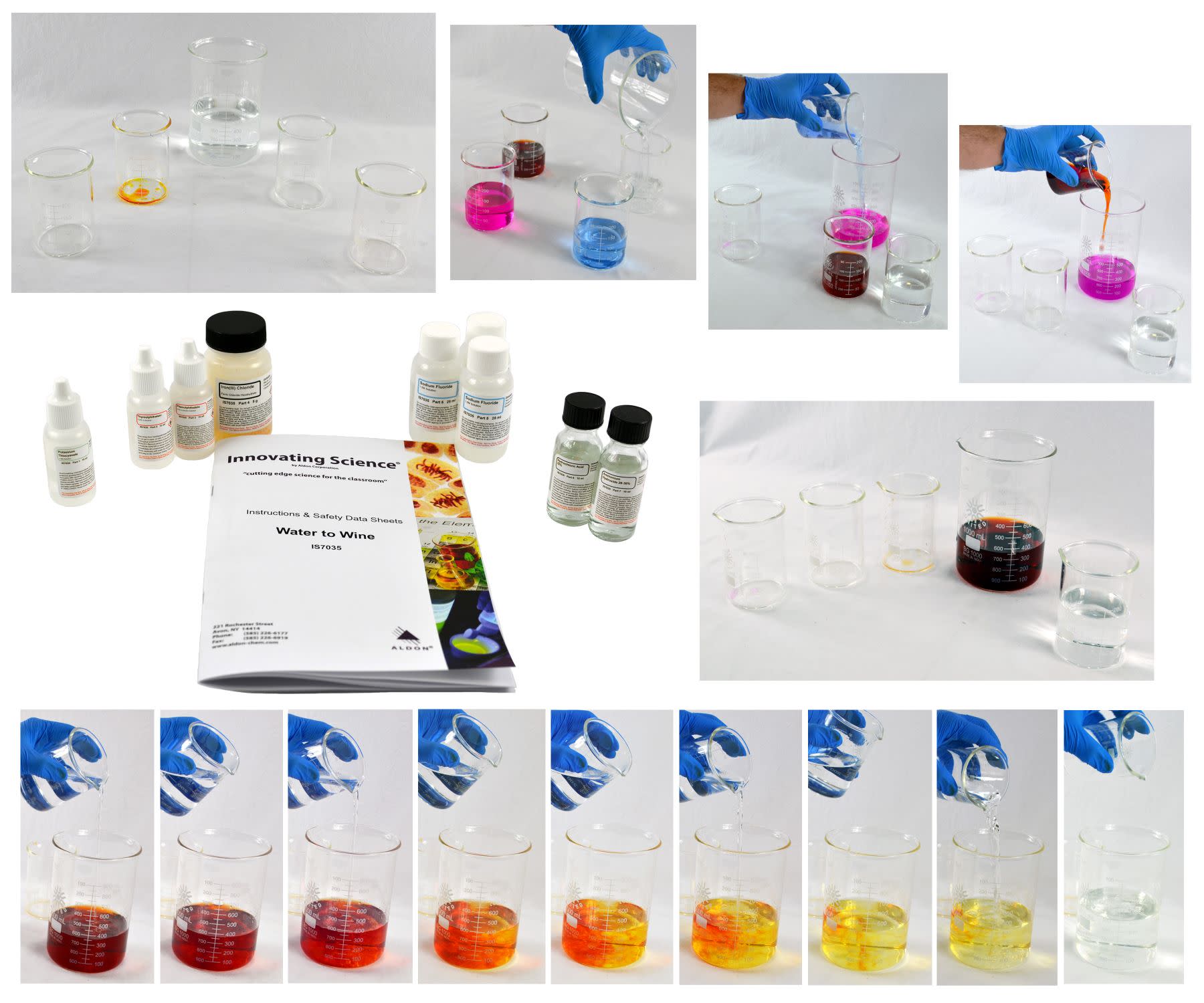 Water to Wine Chemistry Demonstration Kit