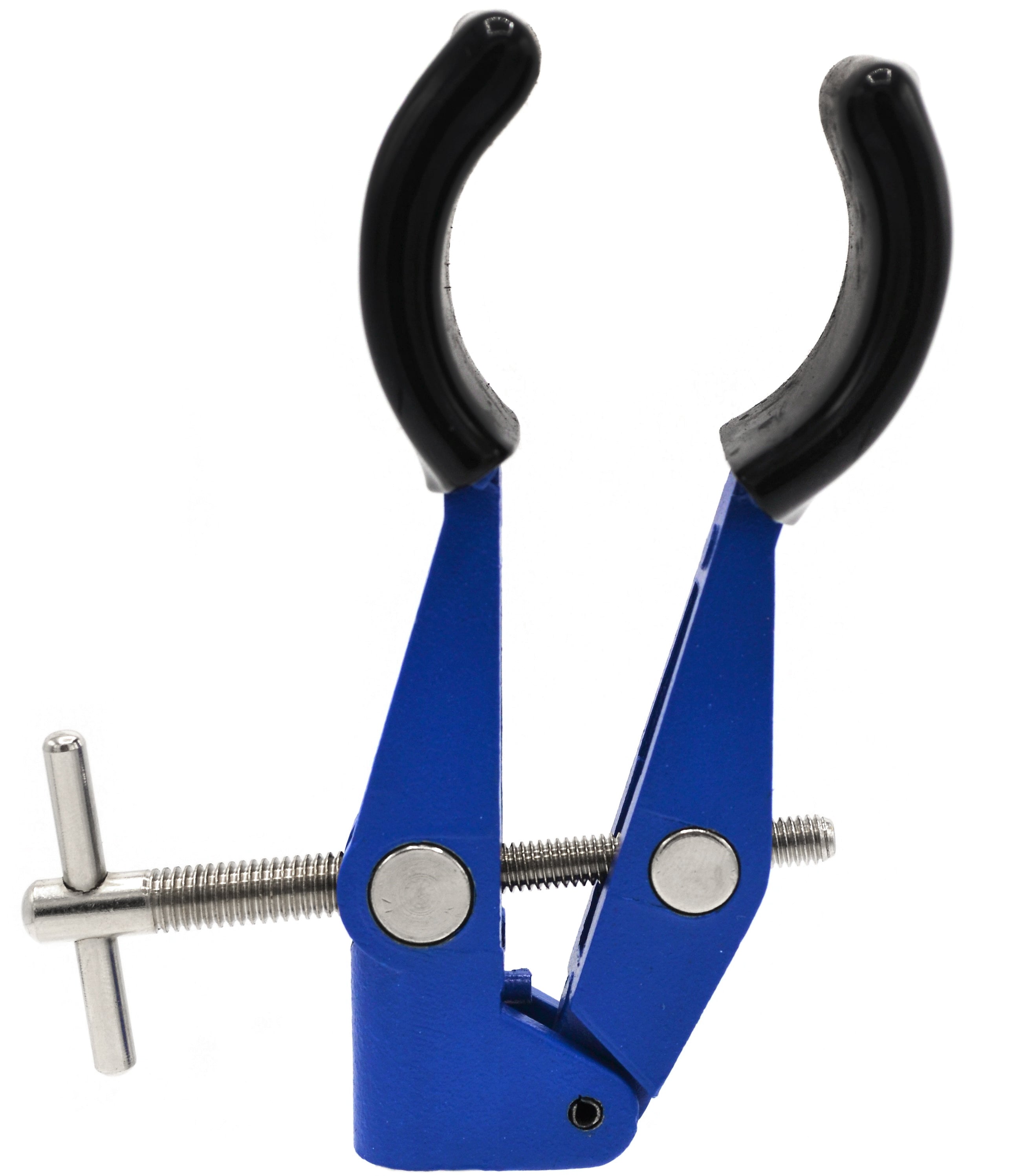 2-Prong Vinyl-Coated Burette/Flask/Beaker Clamp with Swivel Boss Head, 4.25" Max