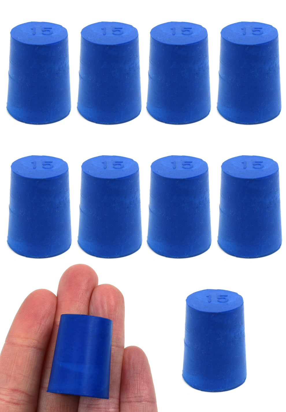Solid Neoprene Stopper, 10-Pack
