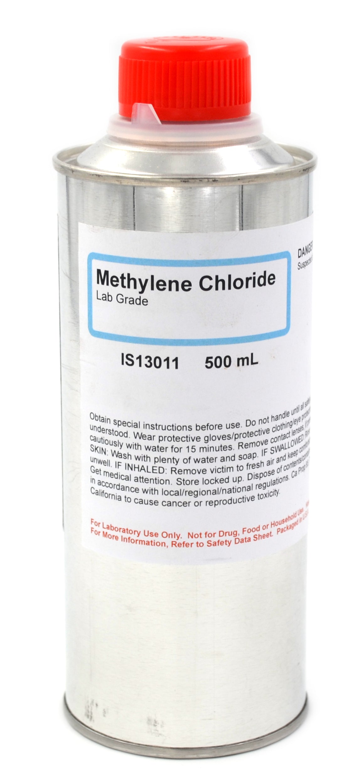 Laboratory Grade Methylene Chloride, 500mL