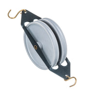 Double-Parallel Plastic Pulley, 50mm Diameter