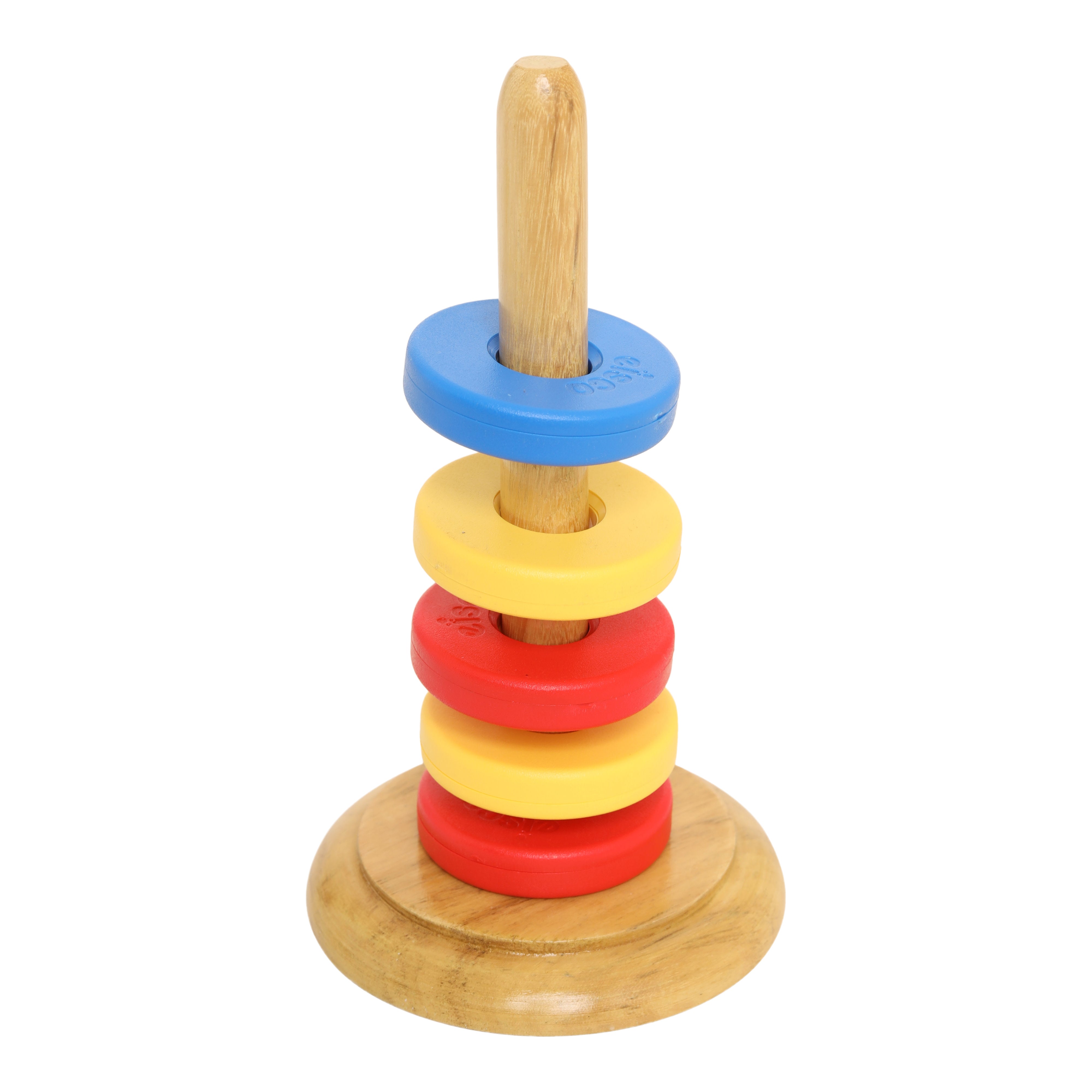 Floating Ring Magnet Set with Wooden Base