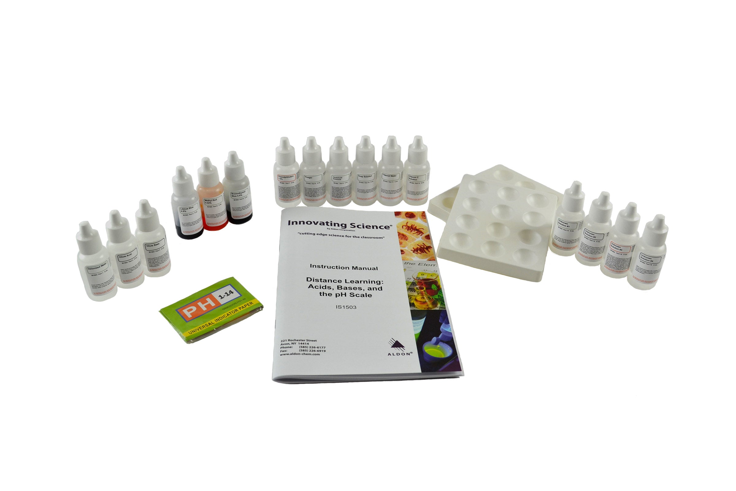 Acids, Bases and pH Scale Distance Learning Kit